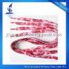 Flat pink shoelace