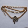 Wholesale fashionable metal and rhinestone shoe chain