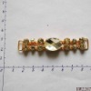 Wholesale fashion alloy and acrylic golden shoe buckle in 2011