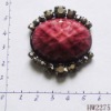 Wholesale popular red resin shoe buckle in 2011
