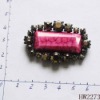 Wholesale fashion red resin shoe buckle in 2011
