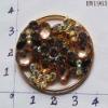Wholesale metal rhinestone shoe buckle for sandals