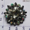 Wholesale hearted acrylic shoe buckle