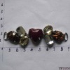 Wholesale hearted acrylic shoe chain
