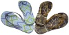 digital printing logo flip-flops with upper pvc and sole eva
