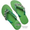 Lady rhinestone flip flop slipper