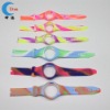 Colorful Silicone Watch Band to Quartz Watch