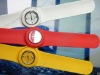 Wholesale silicone kids waterproof slap quartz watch