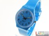 Wholesale Fashion Plastic Watches with blue plastic case and blue plastic strap FAS0092