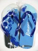 summer blue mens slippers