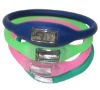 Waterproof sport silicone watch made of green silicone