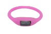 Fashion waterproof 1ATM-3ATM Ion Silicone bracelet wrist sport Watch