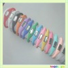 rohs passed silicone sports new ion bracelet watches