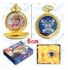 One Piece Luffy logo gold pocket watch