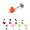 Wholesale Ticker Labret ring,Rhinestone Lip jewelry, body piercing jewelry