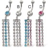 Wholesale Fancy Jeweled Belly Rings,316LVM Bdoy Jewelry Piercing Navel Ring