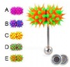 Wholesale new fashion Silicone ball tongue ring body barbell piercing jewelry