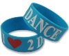 1 inch silicone bracelets/silicone wrist bands