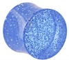 Wholesale blue glitter acrylic plug body jewelry