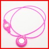 Newest style red charming silicone bracelet&necklace