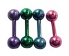 Wholesale Dangling Double CZ Gem Belly Ring