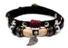 rocking style leather bracelet E0076