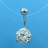 316L surgical stainless steel body jewelry,insulation piercing clamp,belly piercing jewelry,pierce
