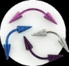 316L stainless steel eyebrow jewelry,diamond body jewelry diamond eyebrow ring,body jewelry micro dermal anchor