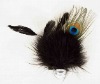Fashion peacock feather brooch