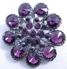 Wholesale fashion purple Brooch of 2011