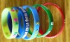 Embossed silicone bracelet color