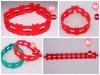 Wholesale Red hollow silicon bracelet