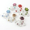 Wholesale promotion 2011 fashion alloy brooch, rhinestone brooch(hot)