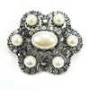 Wholesale Exquisite Flower Brooches/Pearl Jewelry BRH5324