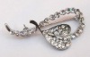 Wholesale fashion alloy rhinestone brooches pin