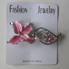 Wholesale pink enamel cheap brooch