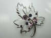 Wholesale large crystal vintage antique alloy brooch