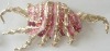 Wholesale Pink Tone Araneid Brooch