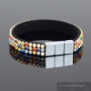 Wholesale 10MM fashion colorful Crystal wristband