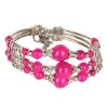 Wholesale Fashion alloy bracelet bangle with glass beads