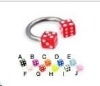 Wholesale 316L Acrylic Dice Body Piercing(WS694)