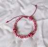 Wholesale Cord beaded Lucky Eyes Wood Beads Bracelet