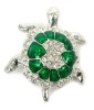"Turtle" 2011 New rhinestone Brooches jewelry, feature crystals & Epoxy