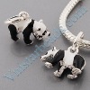 Wholesale Silver Plated Enamel Charm Duck Shape UC199