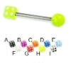 Wholesale Arcylic Dice Tongue Barbell Piercings(WS737)