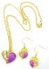 Wholesale Fashion Jewelry Set 2011, attached epoxy and golden color plated