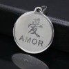 Wholesale stainless steel pendant-prayer-love