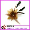Wholesale unique flower brooches with feather