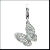 Wholesale Fashion alloy butterfly pendant charm,rhinestone jewelry