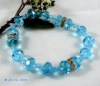 Wholesale Blue crystal crafts bead bracelets